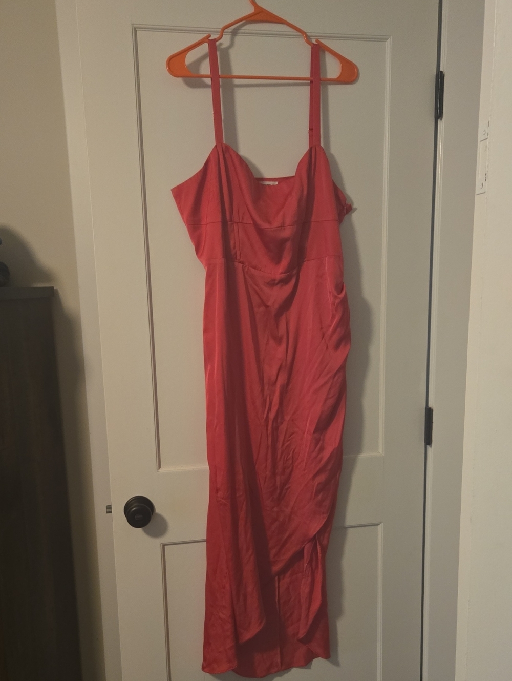 Showpo Red Maxi Spaghetti Strap Dress